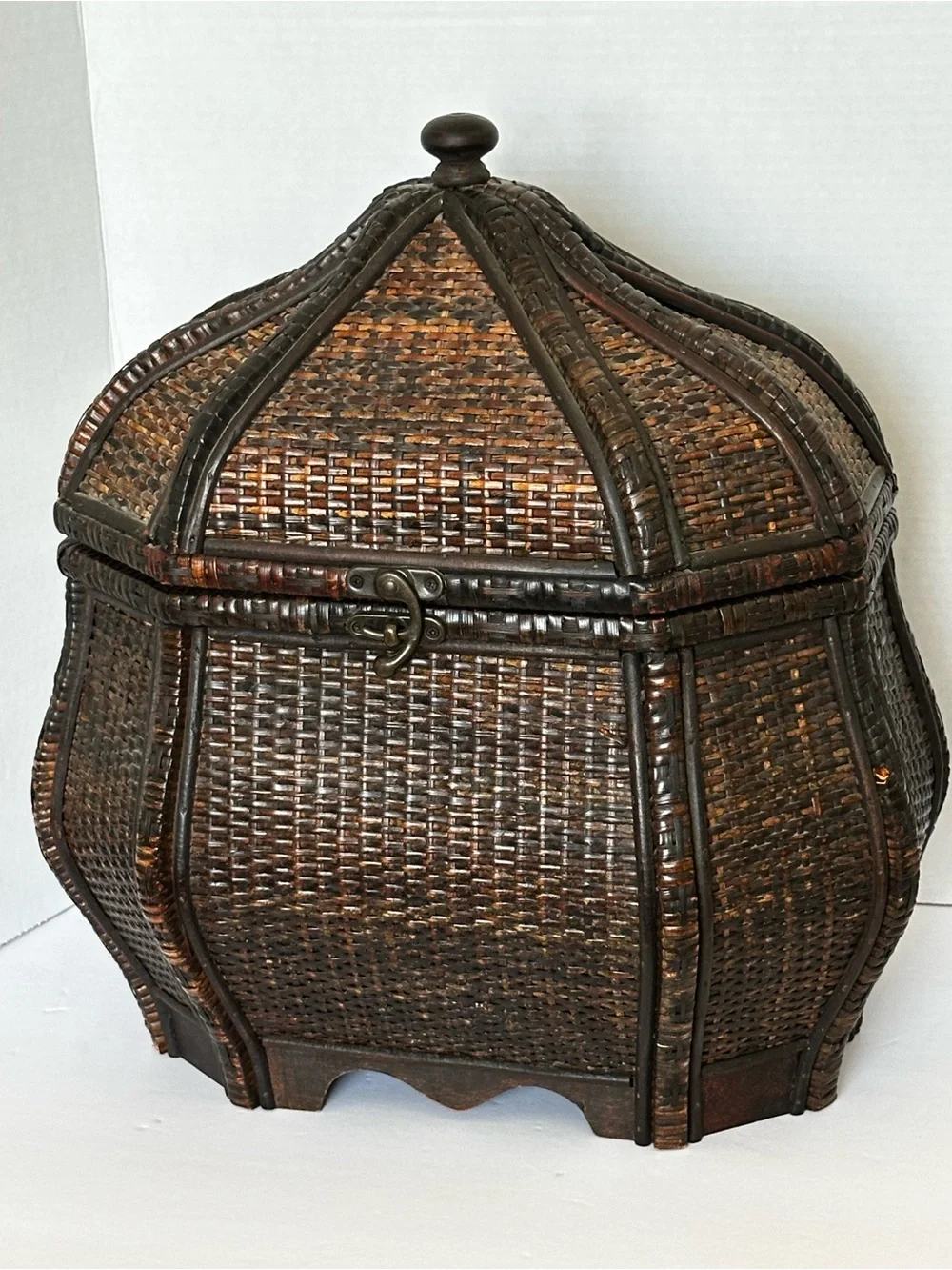 Woven Storage Box - Dark Brown